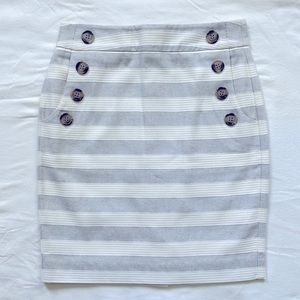 LOFT Womens Striped Skirt